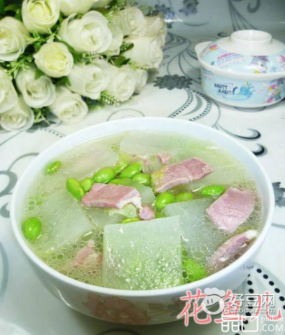 毛豆咸肉冬瓜汤
