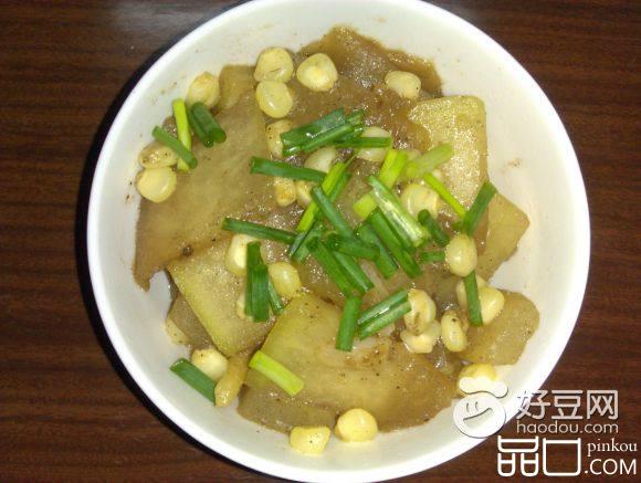 玉米粒炒冬瓜