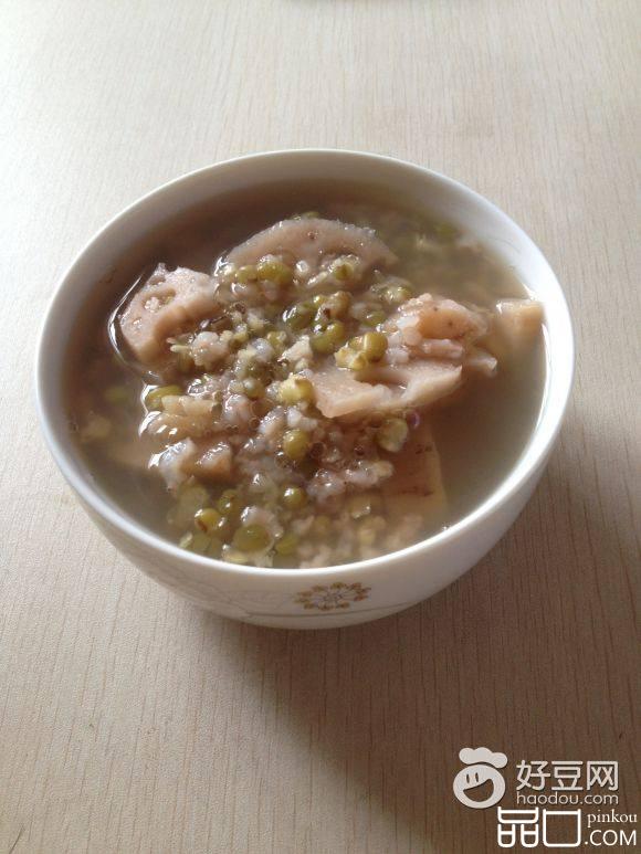 绿豆莲藕粥