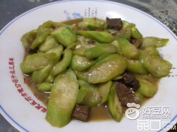 丝瓜炒卤子