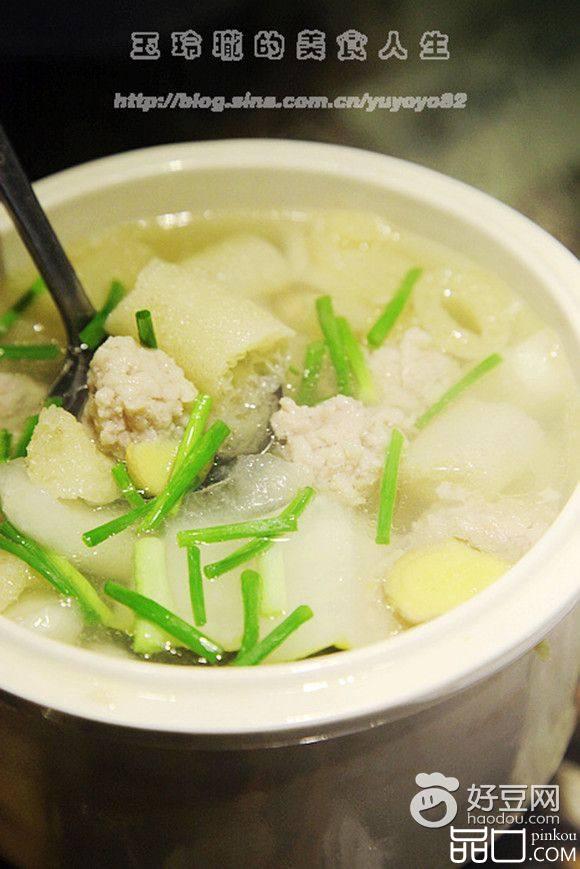 竹荪冬瓜肉丸汤