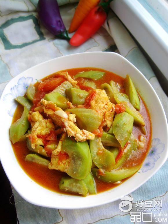 煎蛋炒丝瓜