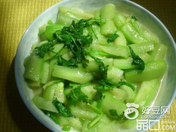 香菜炒丝瓜