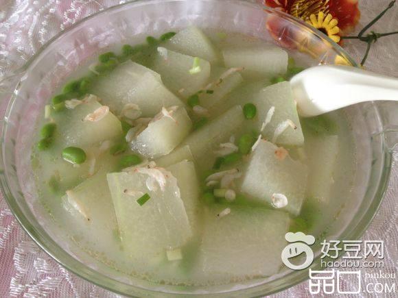 冬瓜毛豆虾皮汤