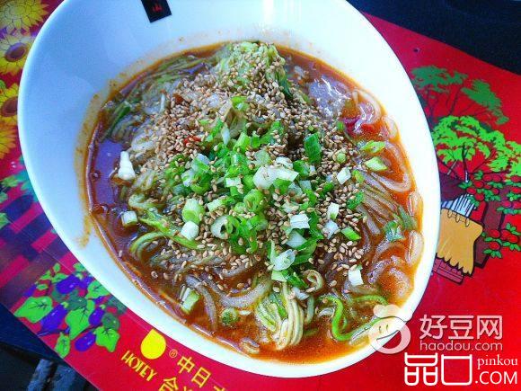 红汤丝瓜粉