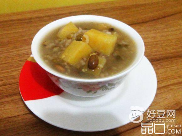 红薯绿豆粥