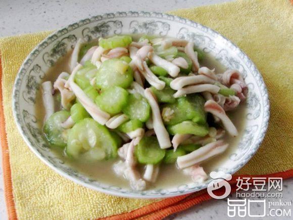 丝瓜炒鱿鱼