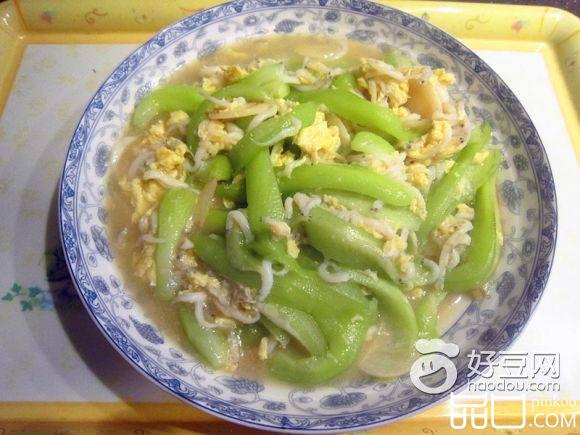 丝瓜蛋花烩银鱼