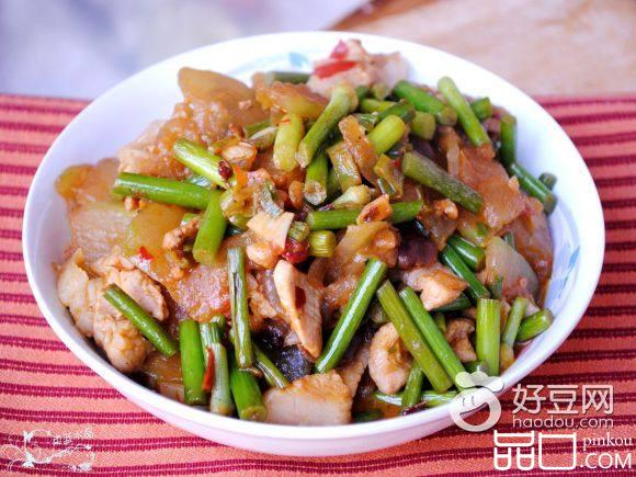 冬瓜蒜苔炒肉