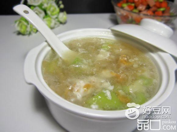 虾皮丝瓜银耳汤