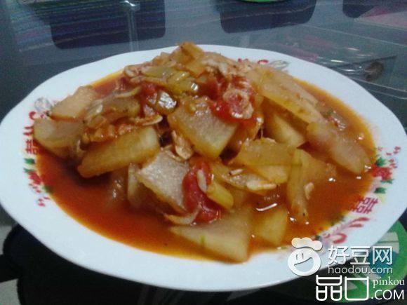 虾皮炒冬瓜片
