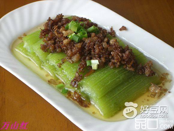 肉末蒸丝瓜