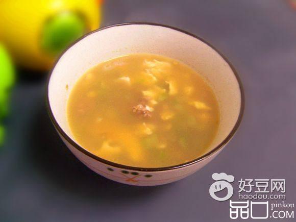 丝瓜肉碎鸡蛋汤