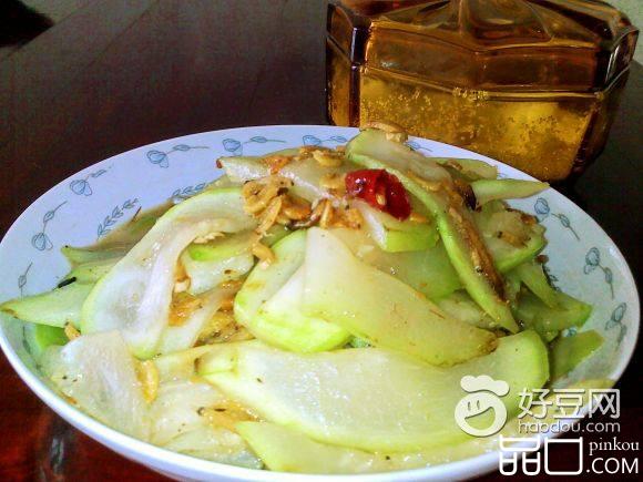 丝瓜炒虾皮