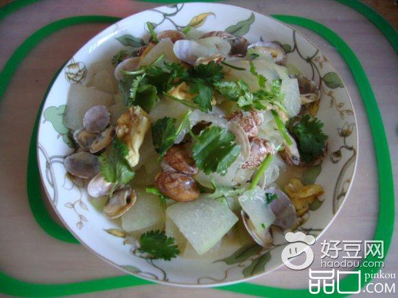 蛤蜊鸡蛋炒冬瓜