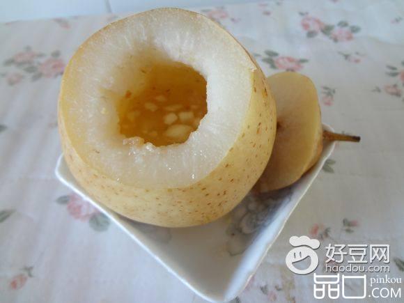 冰糖川贝蒸梨