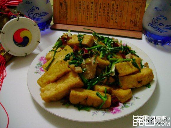 香菜炒豆腐