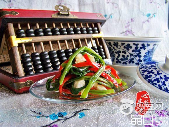 汆炒空心菜