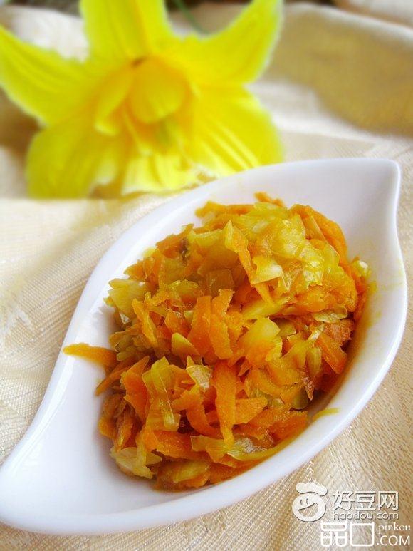 胡萝卜丝炒包菜