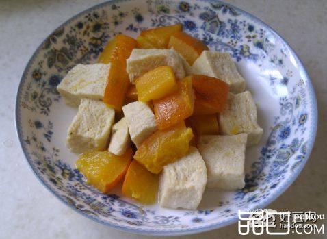 南瓜烧冻豆腐