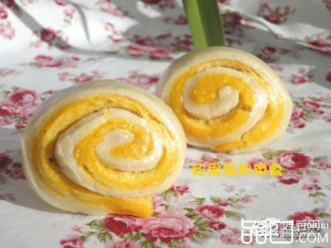 南瓜双色卷