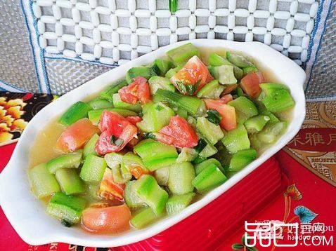 番茄丝瓜丁