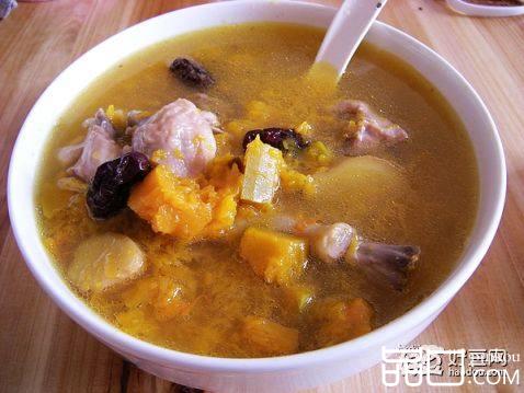 南瓜鸡汤