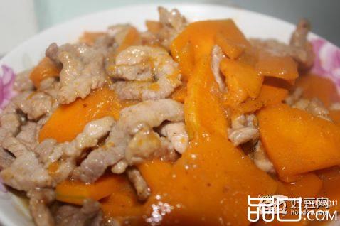 肉丝炒南瓜片