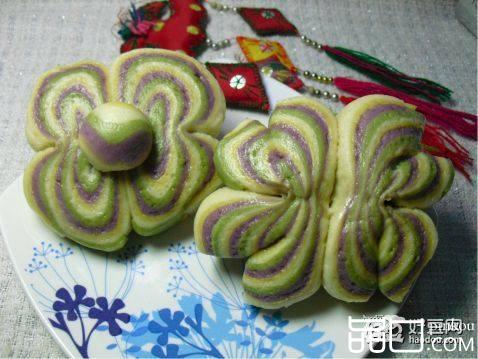 蝴蝶花卷与菊花卷