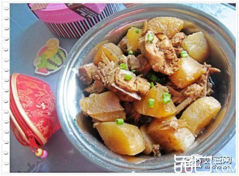 萝卜炖鸡