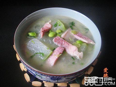 冬瓜毛豆咸肉汤