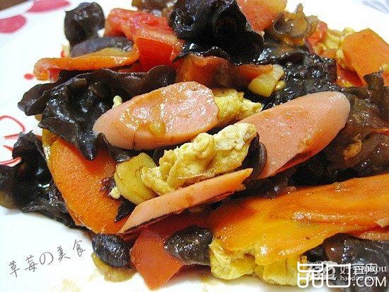 胡萝卜木耳杂炒