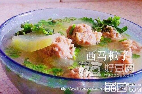 冬瓜汆丸子