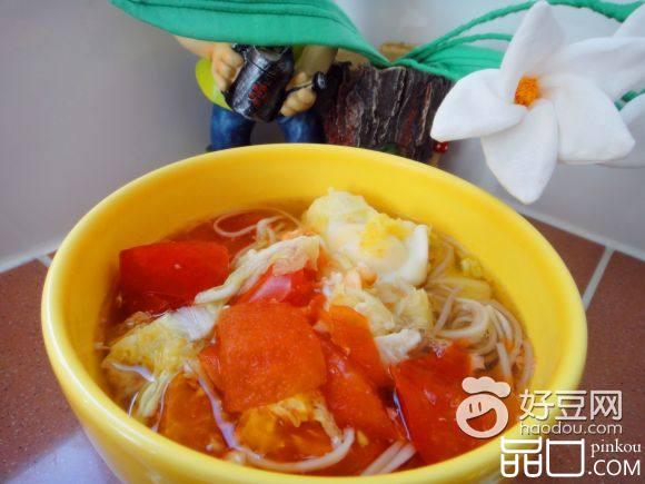 白菜面条汤