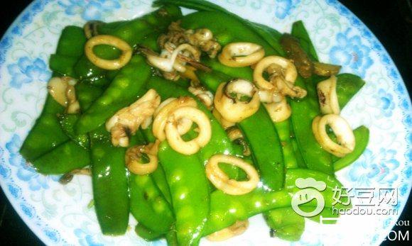 扁豆炒鱿鱼