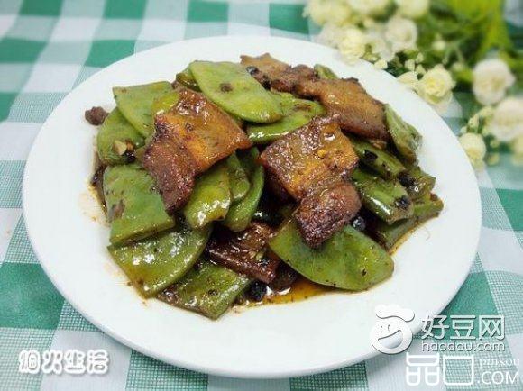 豆豉五花肉炒扁豆