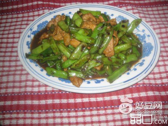 肉炒扁豆