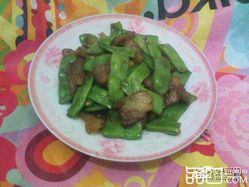五花肉炒扁豆