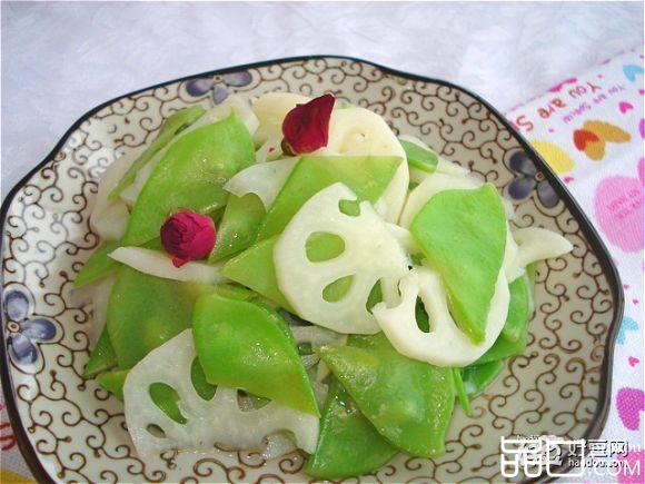 扁豆拌莲藕
