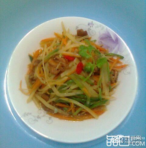 鸡肉炒三丝