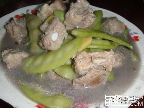 排骨炖扁豆