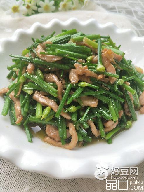韭花炒肉丝