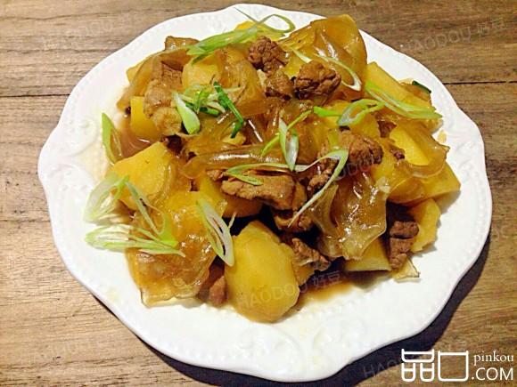 土豆猪肉炖粉皮