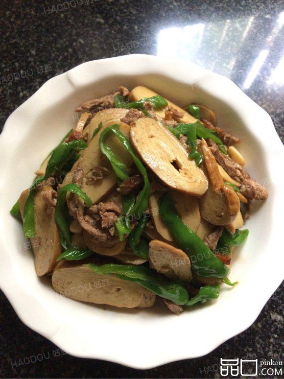 青椒豆干炒肉