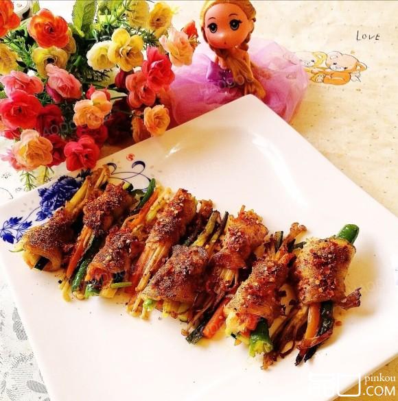 猪肉蔬菜卷