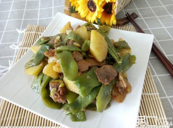 豆角猪肉炖土豆