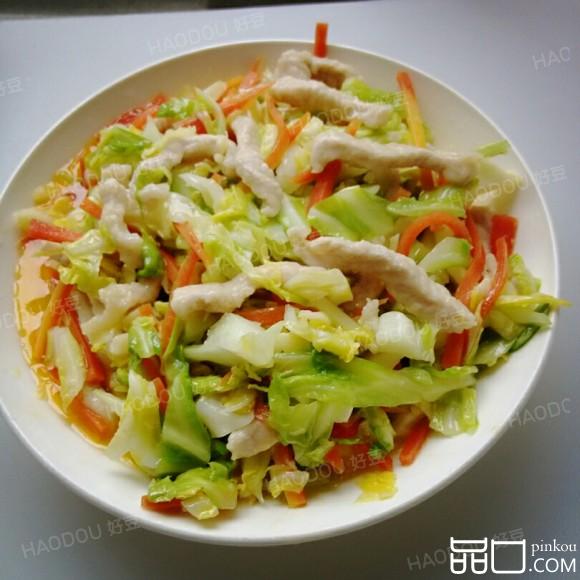 白菜炒肉
