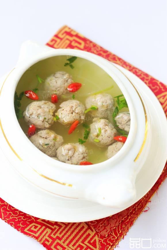 肉丸子汆冬瓜