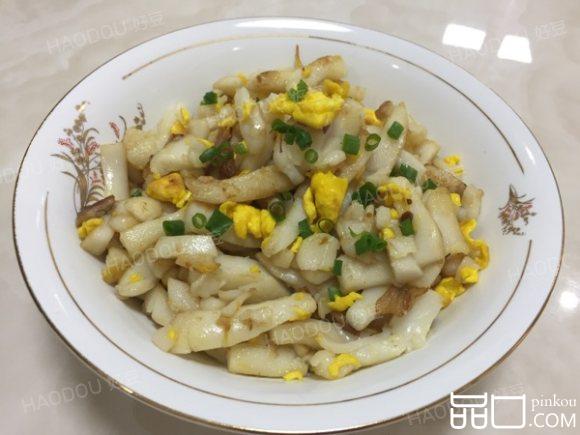 鸡蛋炒年糕