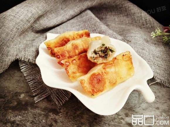 荠菜鲜肉锅贴